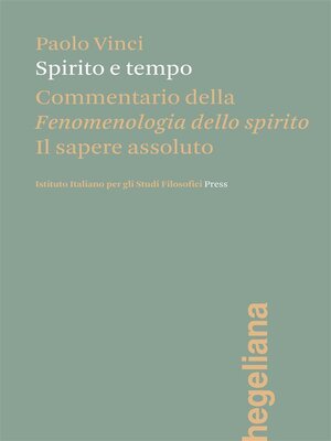 cover image of Spirito e tempo